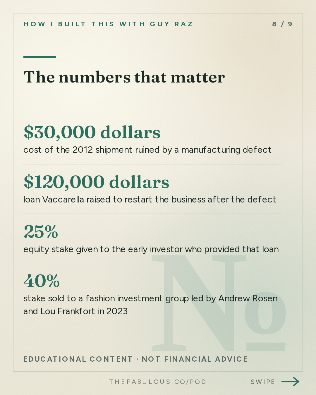 The numbers that matter — How I Built This with Guy Raz: Bogg Bag: Kim Vaccarella. The $100 Million Business She Almost Abandoned