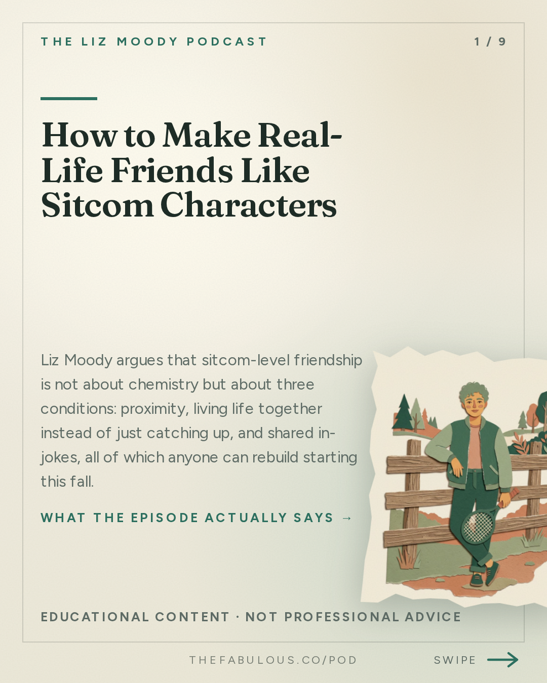 How to Make Real-Life Friends Like Sitcom Characters — The Liz Moody Podcast: Sitcom Friend Fall: Make Your Friendships Feel Like The Ones You See On TV