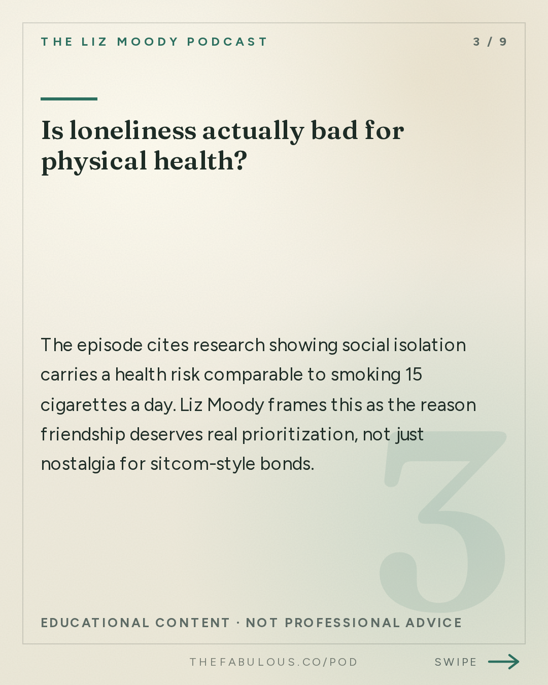 Is loneliness actually bad for physical health? — The Liz Moody Podcast: Sitcom Friend Fall: Make Your Friendships Feel Like The Ones You See On TV