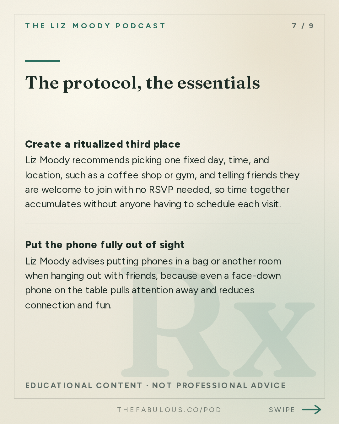 The protocol, the essentials — The Liz Moody Podcast: Sitcom Friend Fall: Make Your Friendships Feel Like The Ones You See On TV