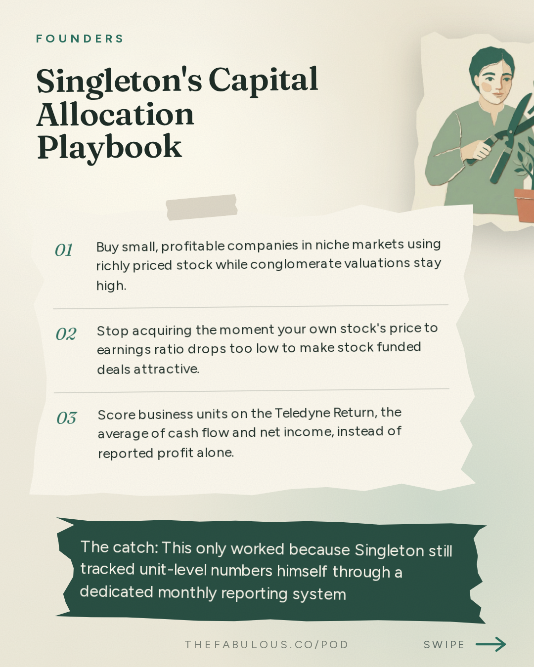 Singleton's Capital Allocation Playbook — Founders: #431 How Henry Singleton Worked