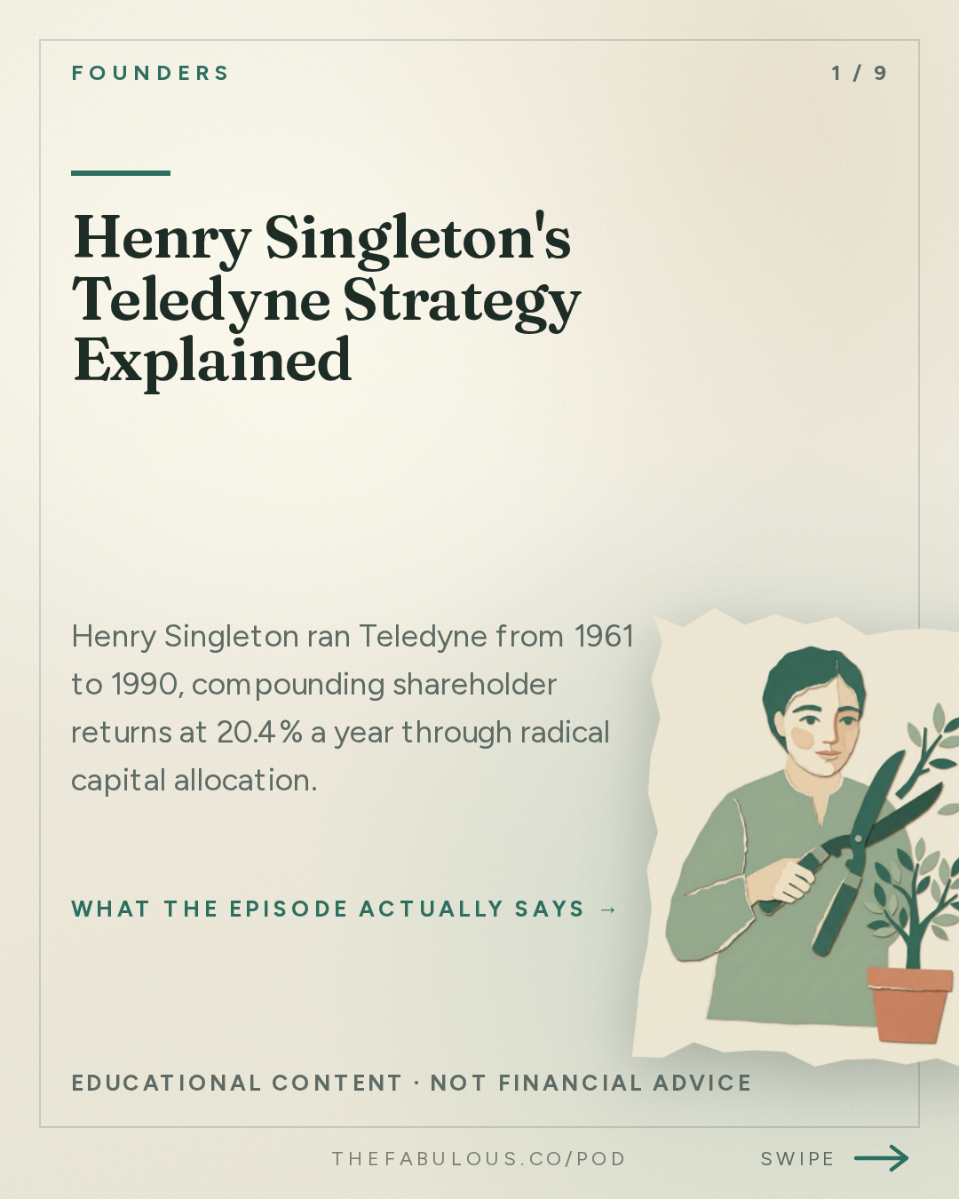 Henry Singleton's Teledyne Strategy Explained — Founders: #431 How Henry Singleton Worked