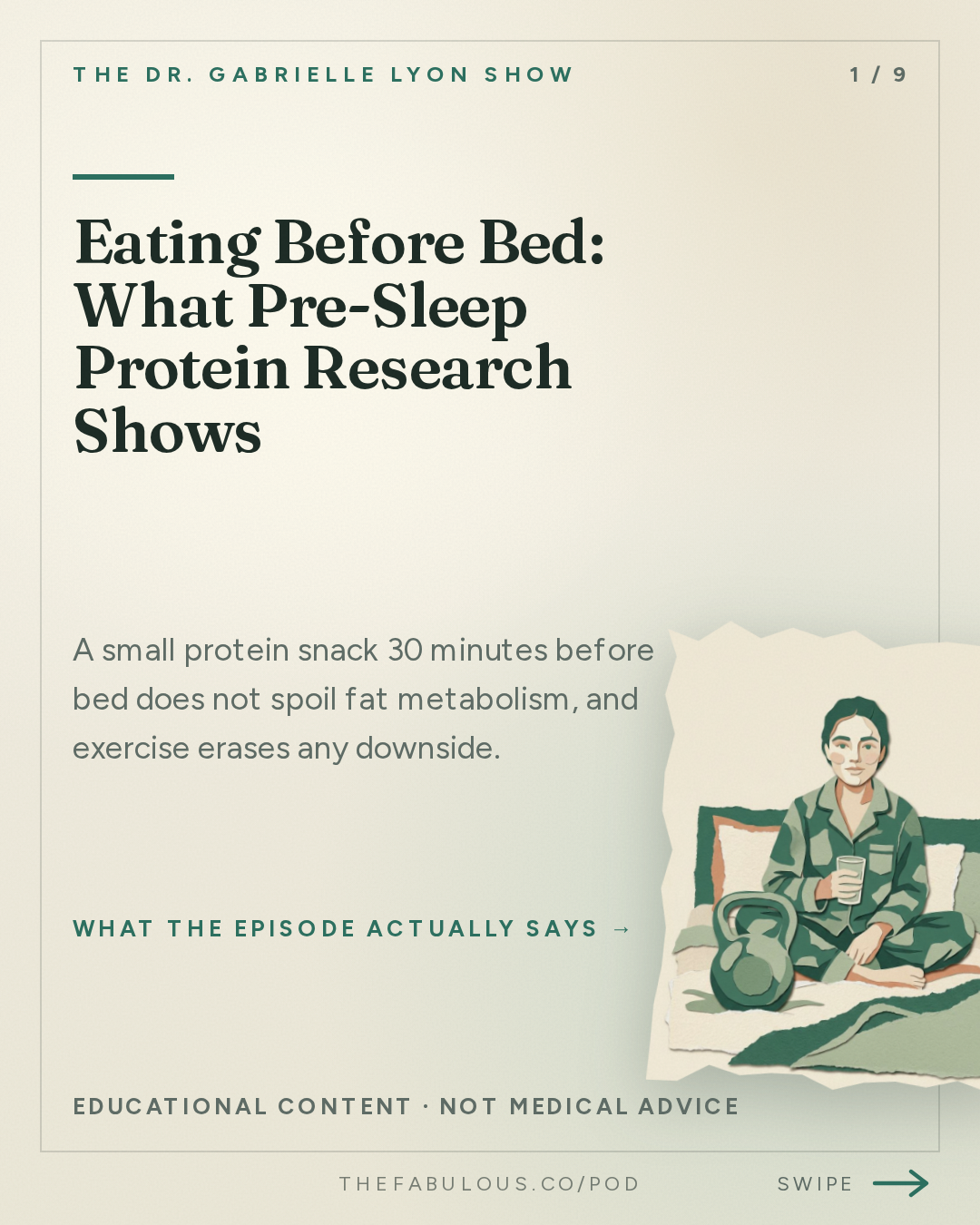 Eating Before Bed: What Pre-Sleep Protein Research Shows — The Dr. Gabrielle Lyon Show: Dr. Mike Ormsbee: Eating Before Bed - What Probes in Belly Fat Revealed About Protein Snacks