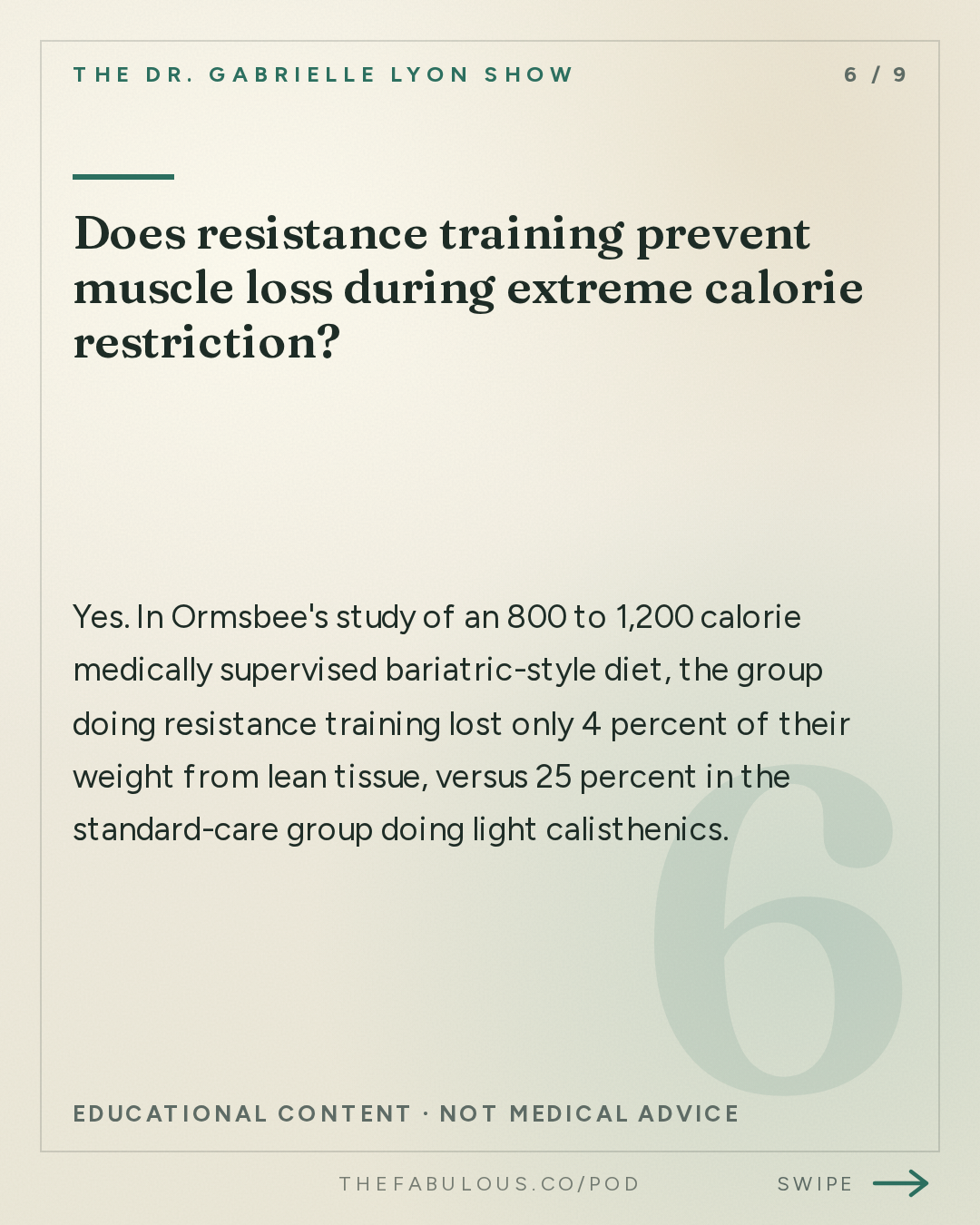 Does resistance training prevent muscle loss during extreme calorie restriction? — The Dr. Gabrielle Lyon Show: Dr. Mike Ormsbee: Eating Before Bed - What Probes in Belly Fat Revealed About Protein Snacks
