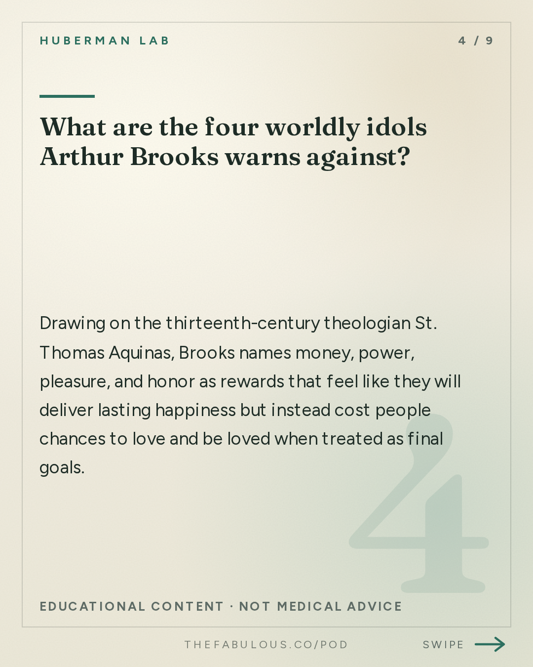 What are the four worldly idols Arthur Brooks warns against? — Huberman Lab: The Art of True Happiness | Dr. Arthur Brooks