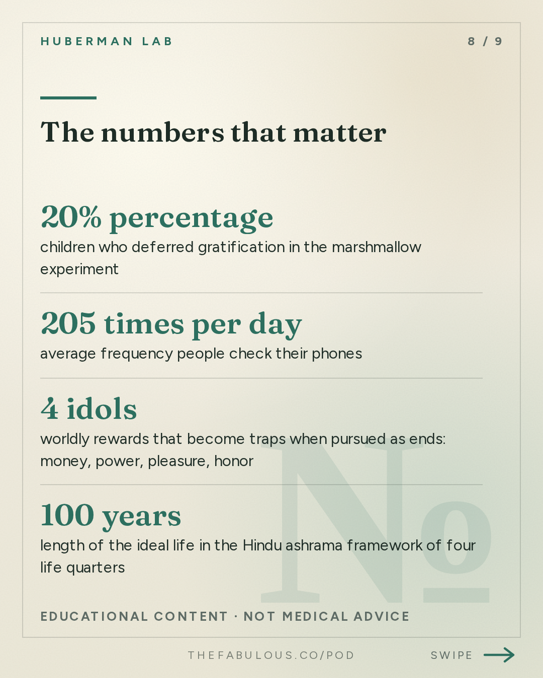 The numbers that matter — Huberman Lab: The Art of True Happiness | Dr. Arthur Brooks
