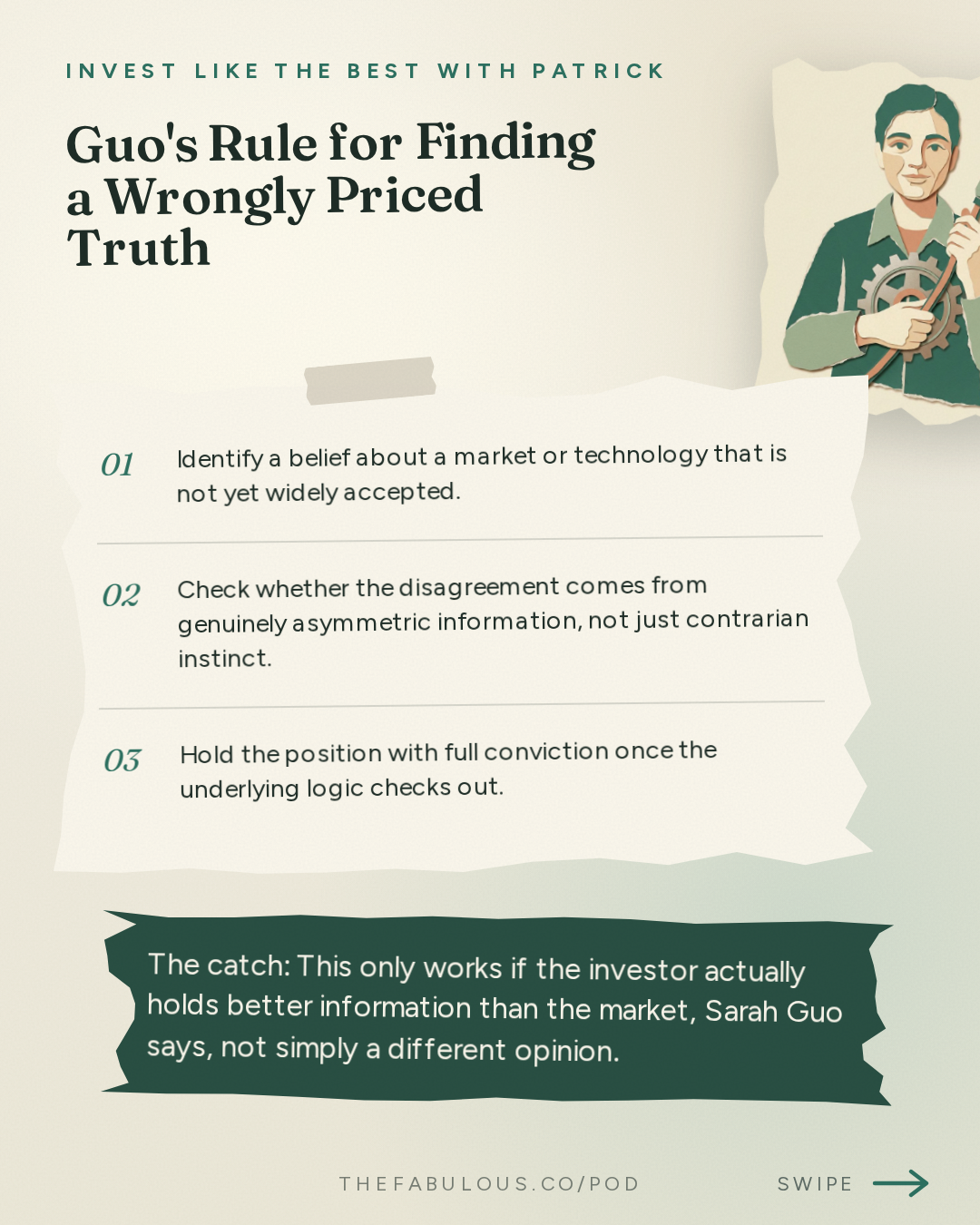 Guo's Rule for Finding a Wrongly Priced Truth — Invest Like the Best with Patrick O'Shaughnessy: Sarah Guo - What the 250 People Building AI Believe - [Invest Like the Best, EP.489]