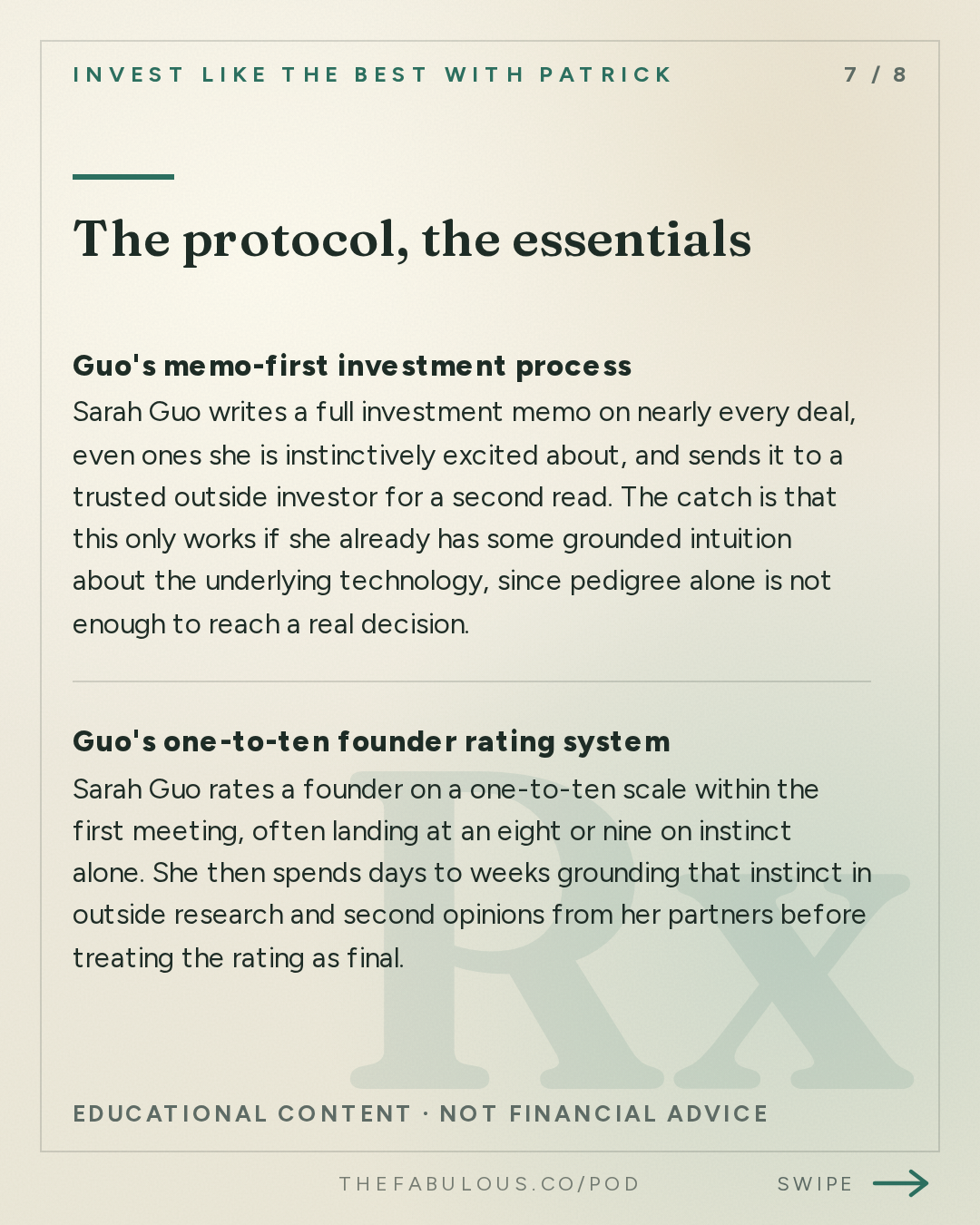 The protocol, the essentials — Invest Like the Best with Patrick O'Shaughnessy: Sarah Guo - What the 250 People Building AI Believe - [Invest Like the Best, EP.489]