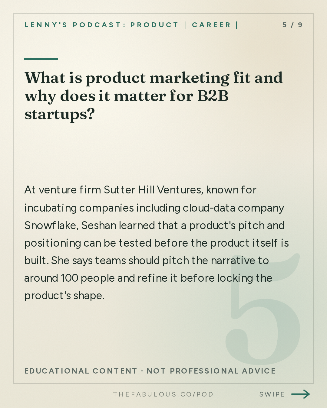 What is product marketing fit and why does it matter for B2B startups? — Lenny's Podcast: Product | Career | Growth: AI’s third era: the rise of persistent AI coworkers | Tara Seshan (OpenAI’s product lead)