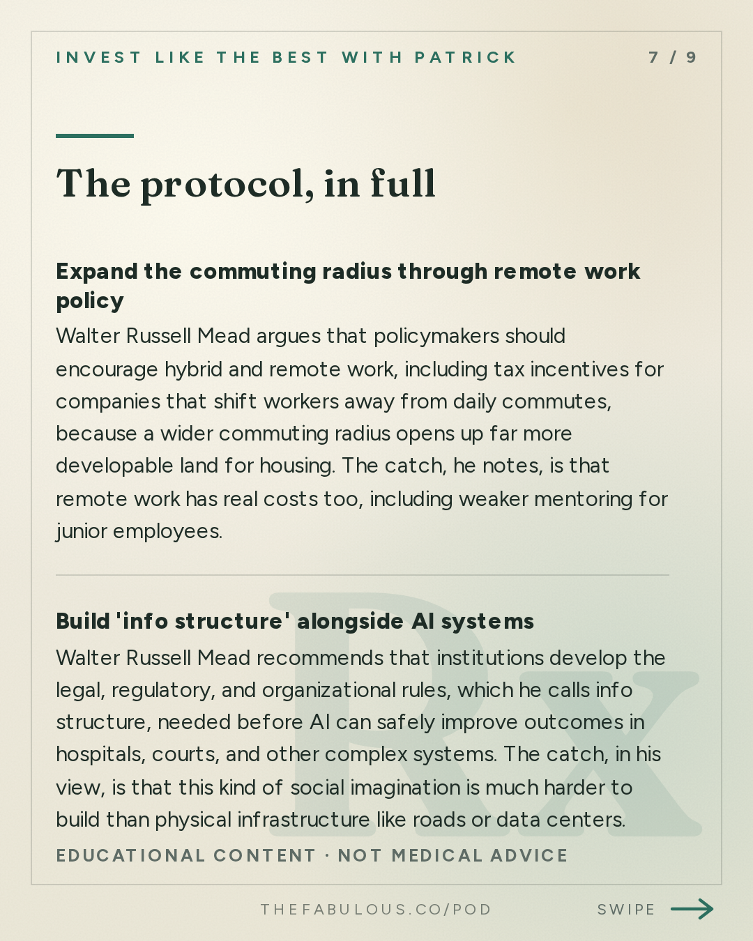 The protocol, in full — Invest Like the Best with Patrick O'Shaughnessy: Walter Russell Mead - How America Keeps Winning - [Invest Like the Best, EP.490]