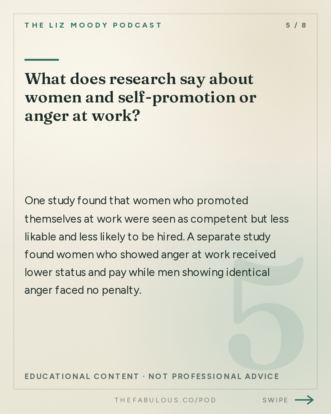 What does research say about women and self-promotion or anger at work? — The Liz Moody Podcast: The Viral Iced Coffee Debate: How To Win at Work (Without Burning Out)