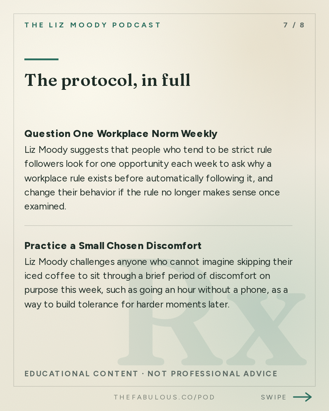 The protocol, in full — The Liz Moody Podcast: The Viral Iced Coffee Debate: How To Win at Work (Without Burning Out)