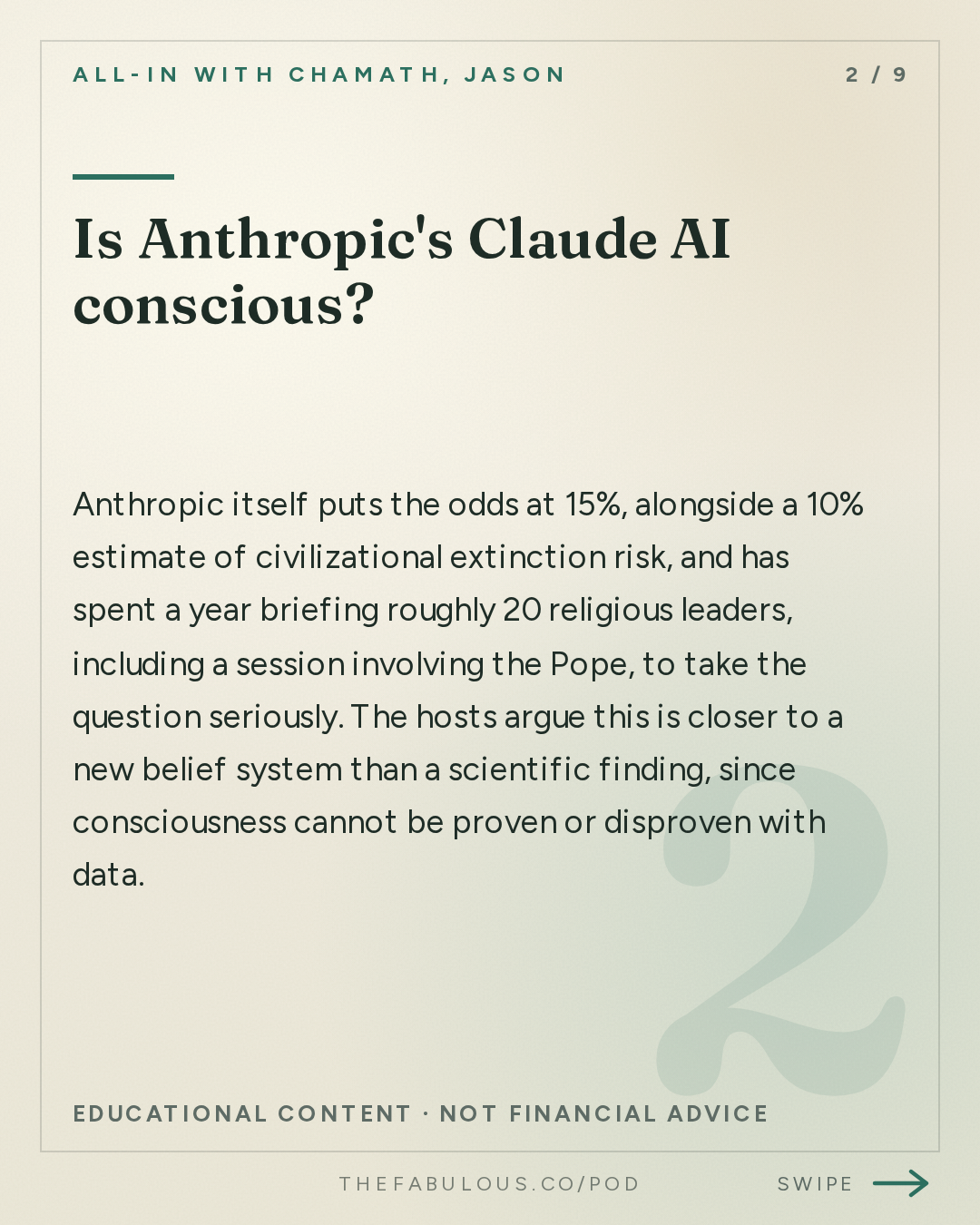 Is Anthropic's Claude AI conscious? — All-In with Chamath, Jason, Sacks & Friedberg: Is Claude Conscious? Pope Rejects, Model Welfare Movement, OpenAI's Math Backlash, France Riots