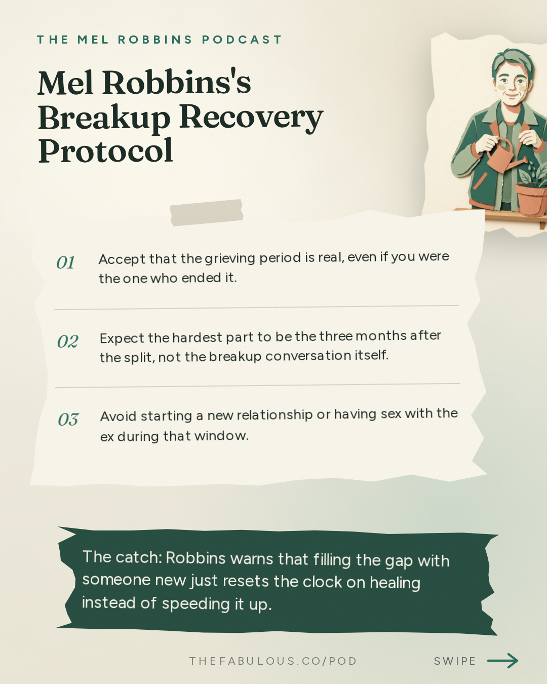 Mel Robbins's Breakup Recovery Protocol — The Mel Robbins Podcast: The Best Relationship Advice I’d Give My 27-Year-Old Daughter