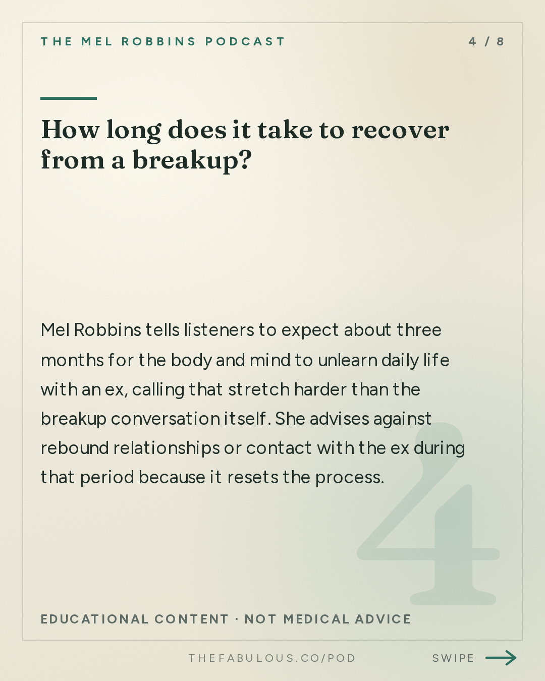 How long does it take to recover from a breakup? — The Mel Robbins Podcast: The Best Relationship Advice I’d Give My 27-Year-Old Daughter