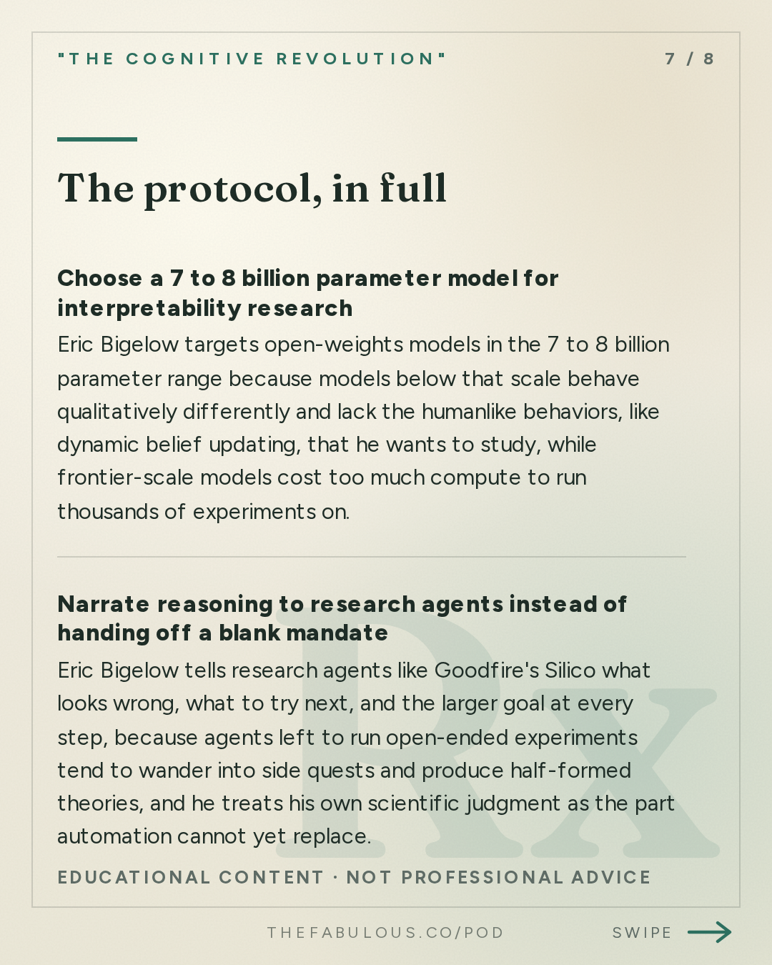 The protocol, in full — "The Cognitive Revolution" : How Agents Decide: Goodfire's Eric Bigelow on Critical Tokens, Phase Shifts, & In-Context Learning