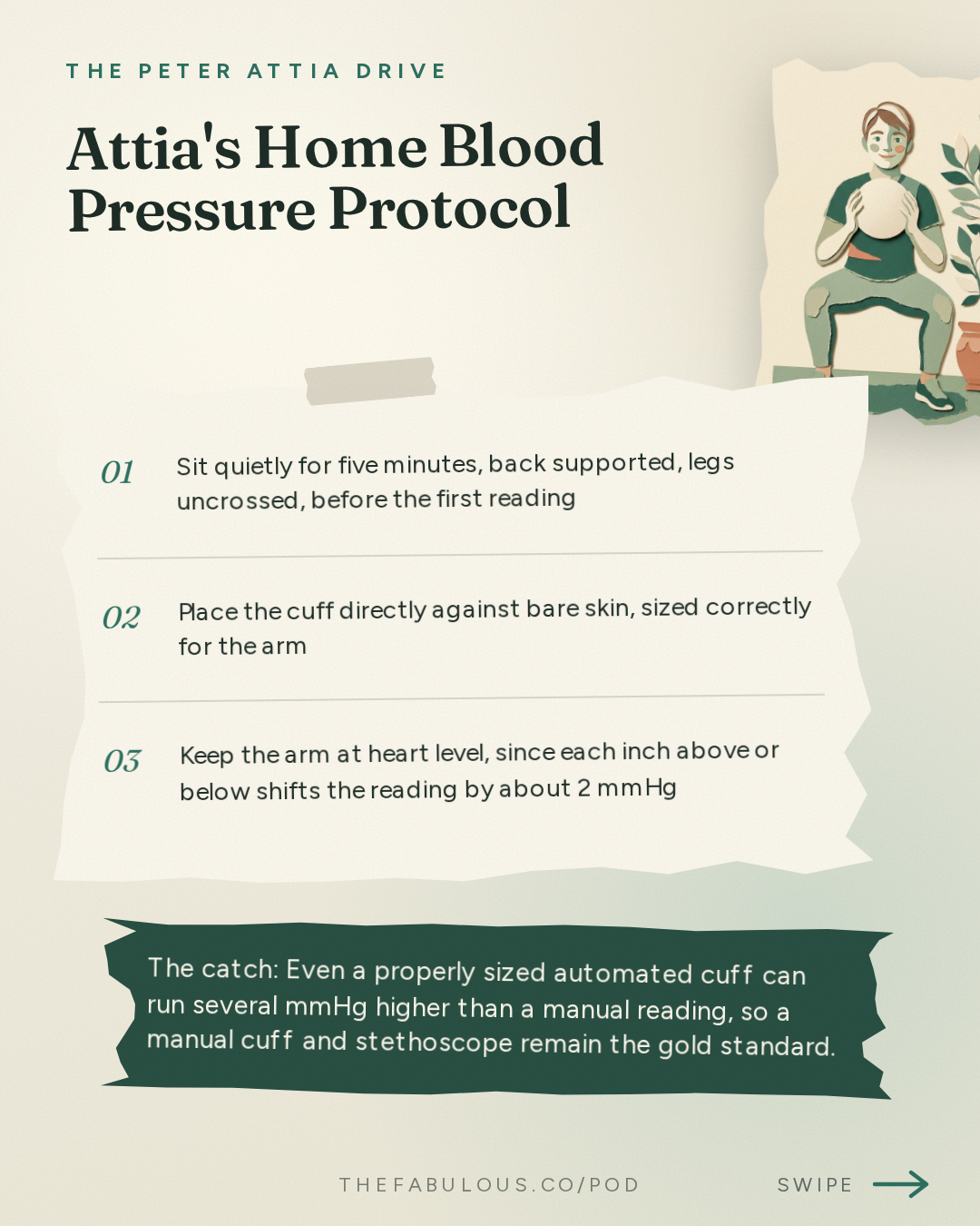 Attia's Home Blood Pressure Protocol — The Peter Attia Drive: Blood pressure: how to measure, manage, and treat high blood pressure (AMA #48 rebroadcast)