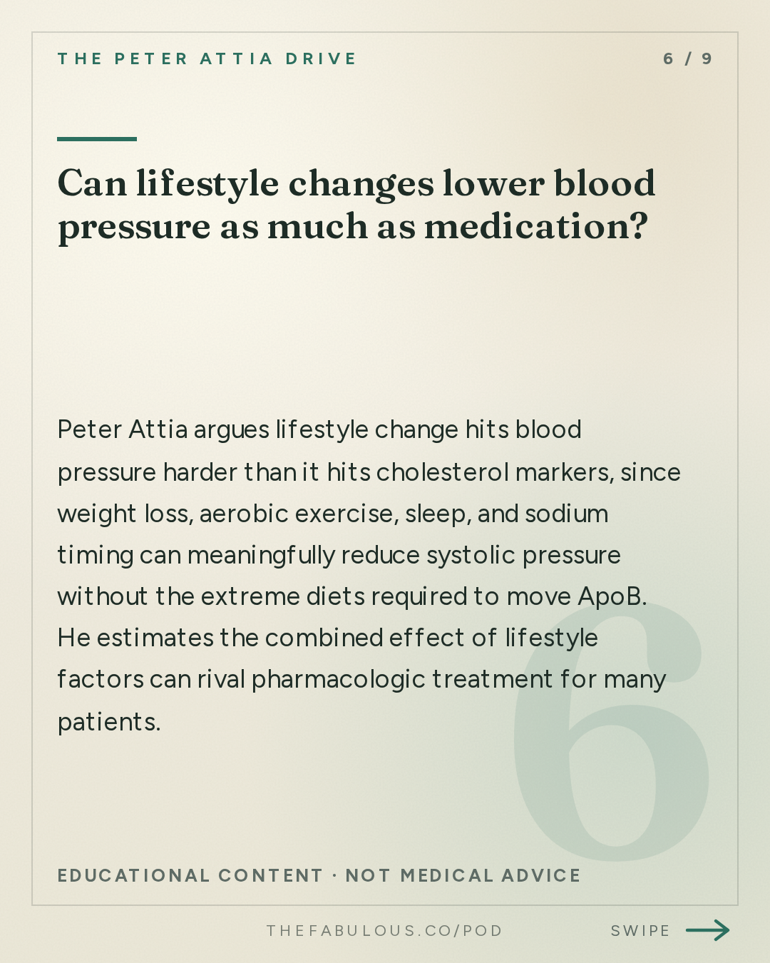 Can lifestyle changes lower blood pressure as much as medication? — The Peter Attia Drive: Blood pressure: how to measure, manage, and treat high blood pressure (AMA #48 rebroadcast)
