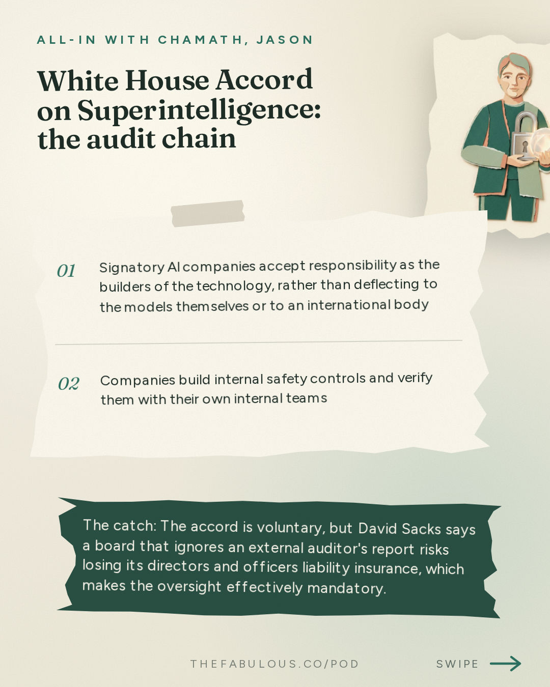 White House Accord on Superintelligence: the audit chain — All-In with Chamath, Jason, Sacks & Friedberg: Trump's Super Intelligence Summit, AI Safety Accord, GDP Beats, Midterm Predictions