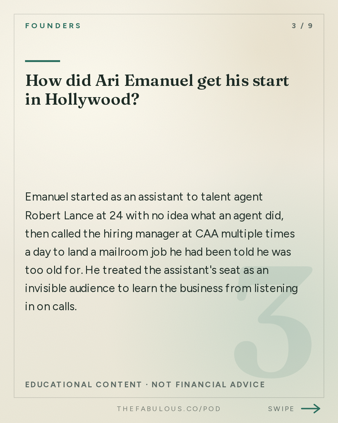 How did Ari Emanuel get his start in Hollywood? — Founders: #436 Ari Emanuel's Autobiography