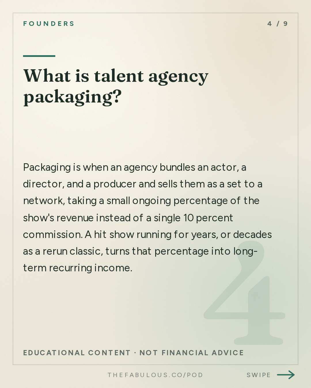 What is talent agency packaging? — Founders: #436 Ari Emanuel's Autobiography