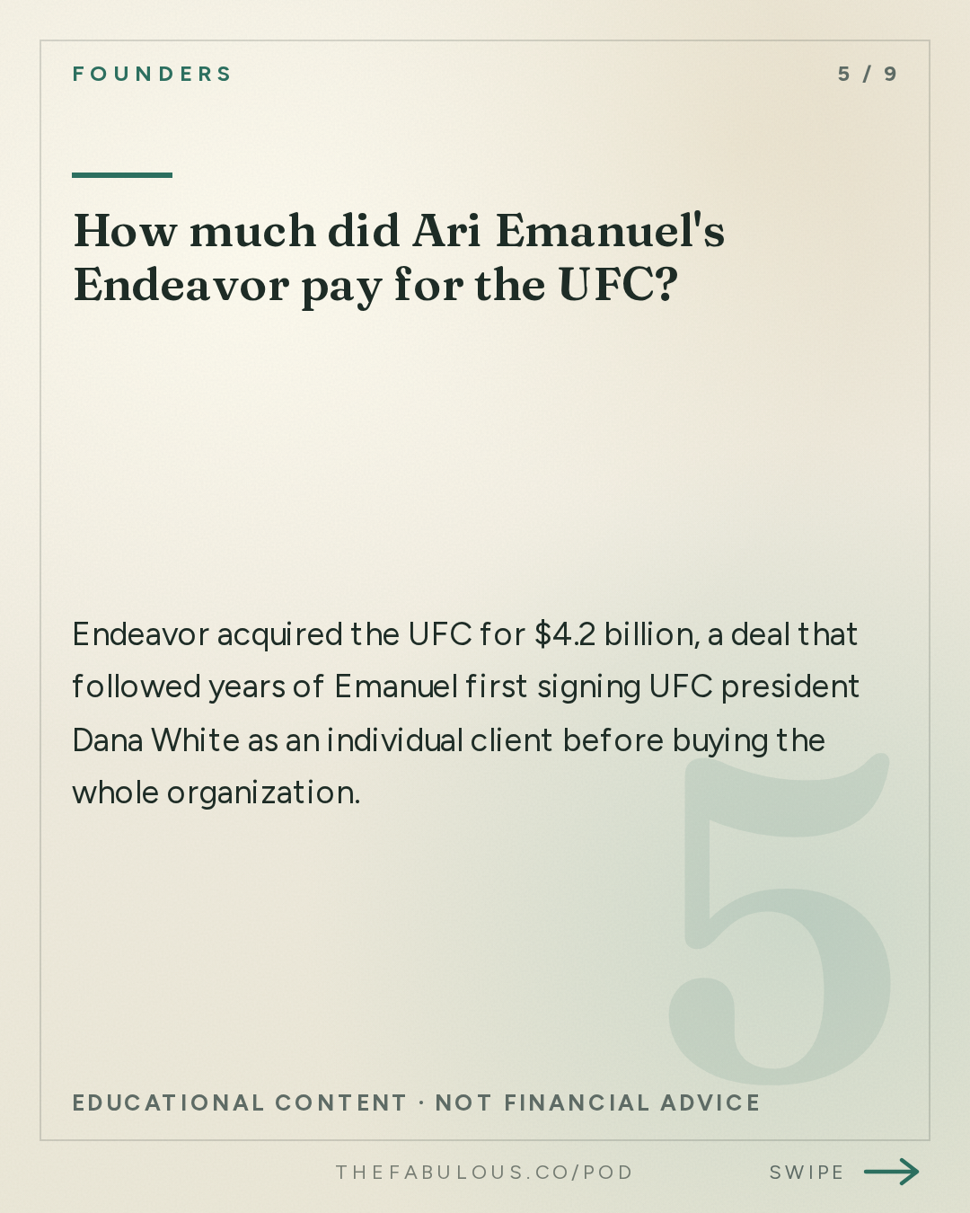 How much did Ari Emanuel's Endeavor pay for the UFC? — Founders: #436 Ari Emanuel's Autobiography