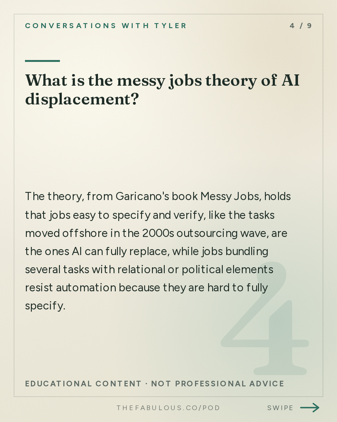 What is the messy jobs theory of AI displacement? — Conversations with Tyler: Luis Garicano on Spain, Europe, and the Future of Work