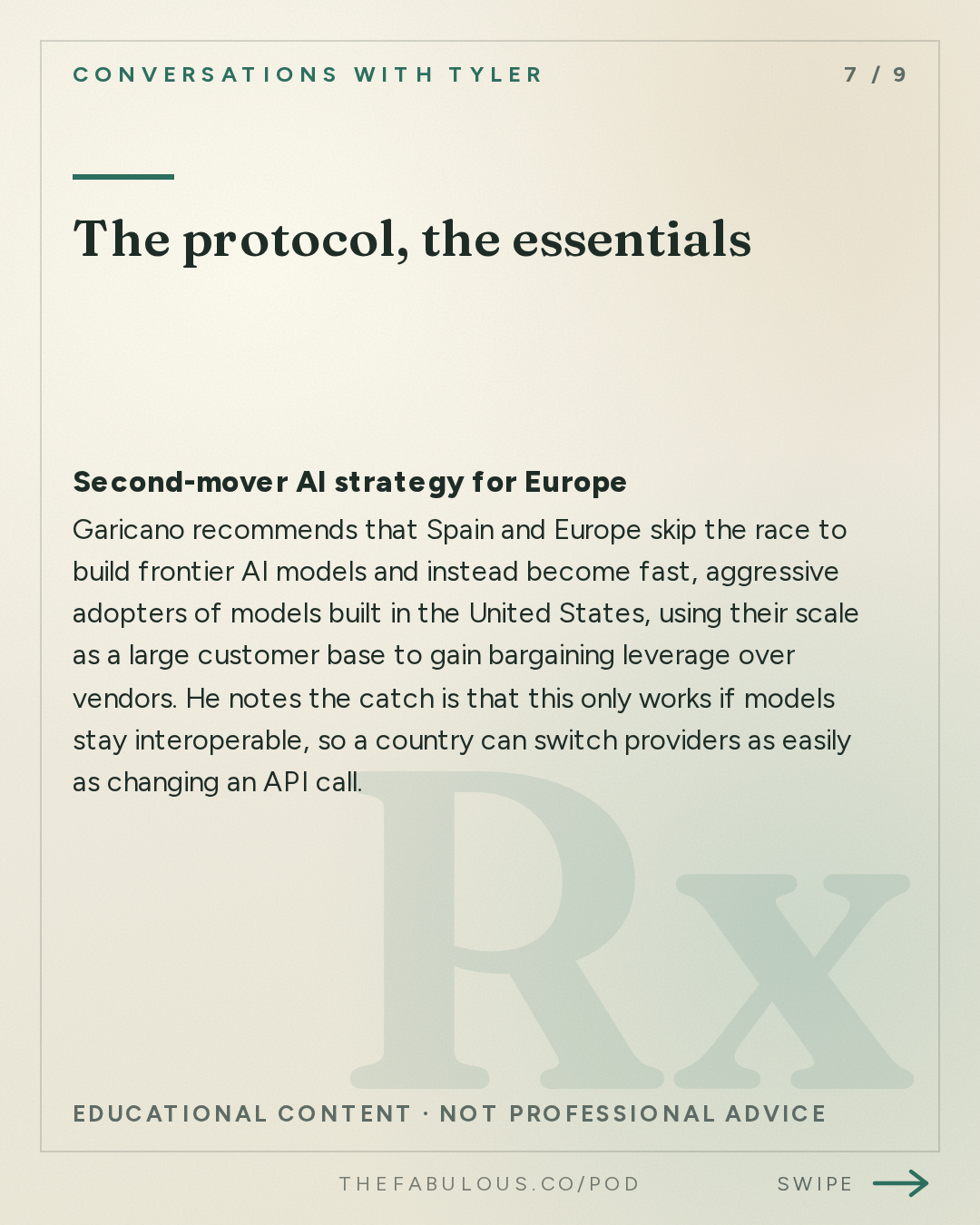 The protocol, the essentials — Conversations with Tyler: Luis Garicano on Spain, Europe, and the Future of Work