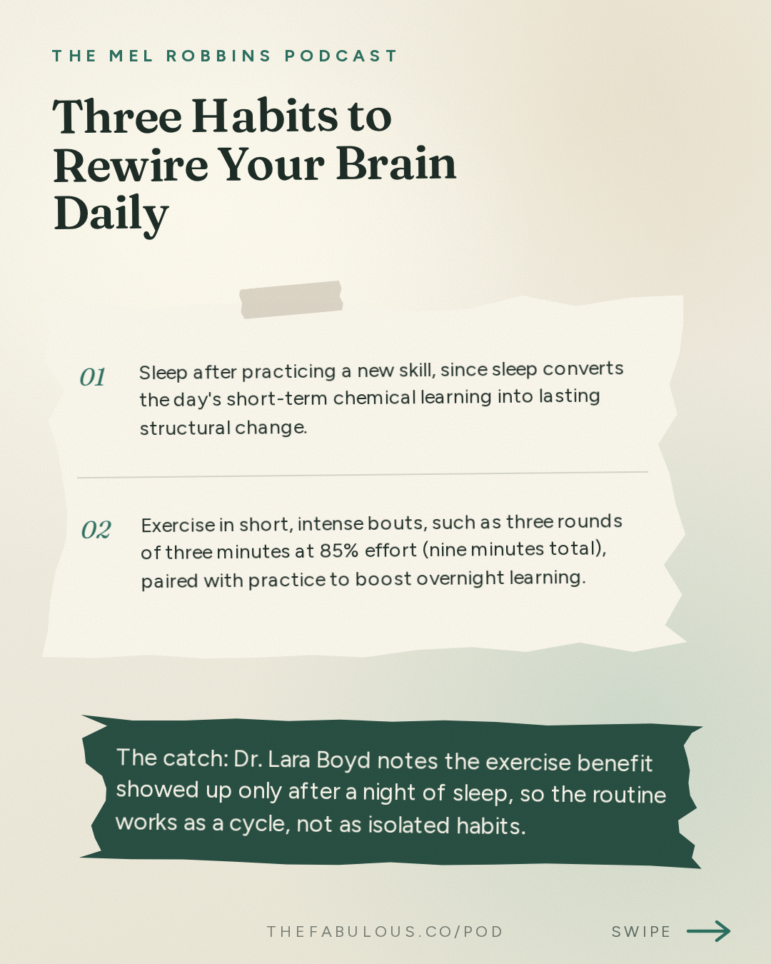 Three Habits to Rewire Your Brain Daily — The Mel Robbins Podcast: #1 Neuroscientist: After Listening to This, Your Brain Will Not Be the Same