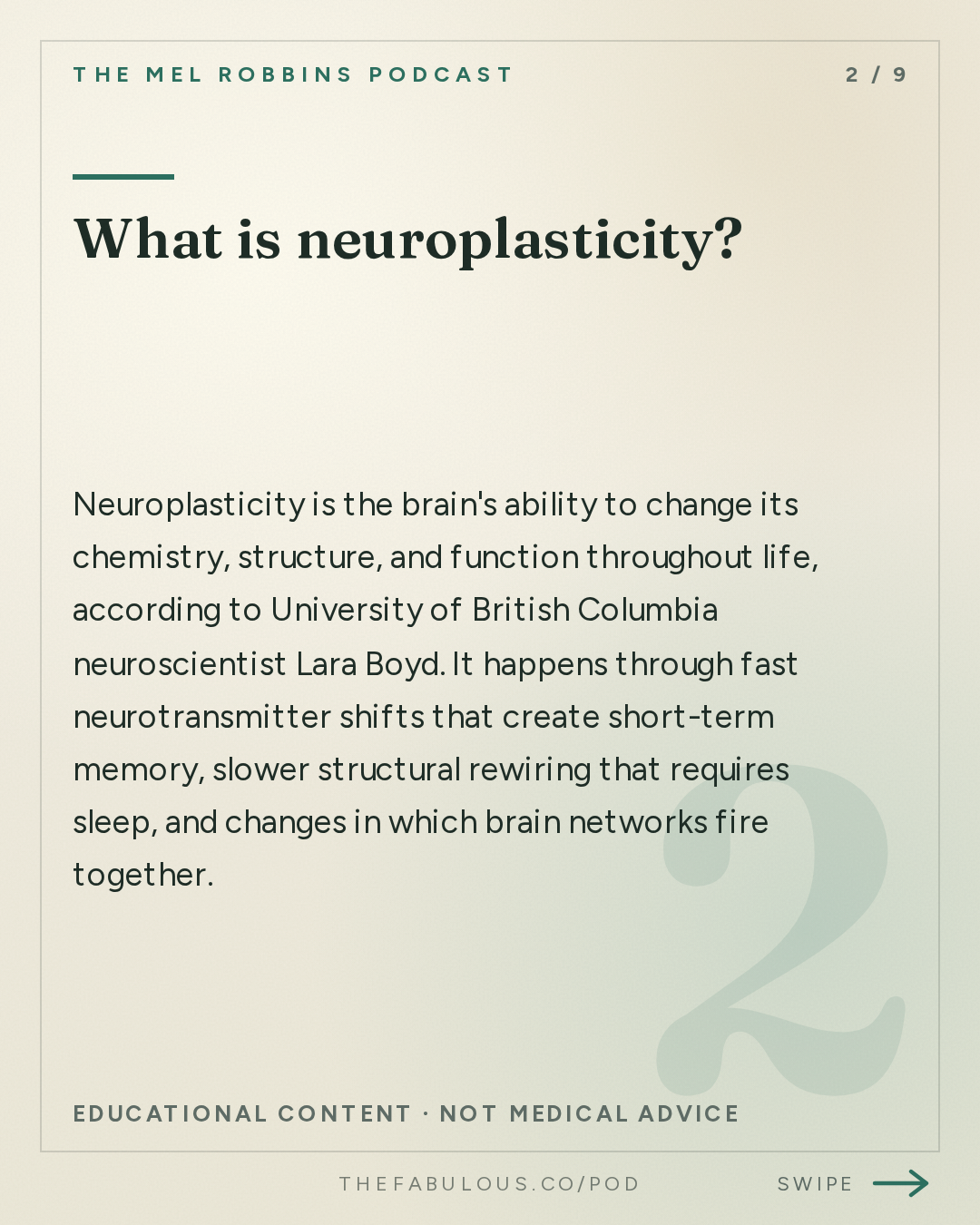 What is neuroplasticity? — The Mel Robbins Podcast: #1 Neuroscientist: After Listening to This, Your Brain Will Not Be the Same