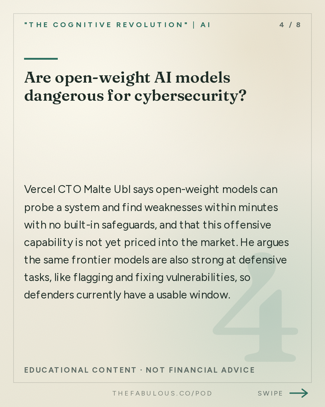 Are open-weight AI models dangerous for cybersecurity? — "The Cognitive Revolution" | AI Builders, Researchers, and Live Player Analysis: AI:AM Highlights: Recursive Self-Improvement, Rushed and Vibe-Coded?