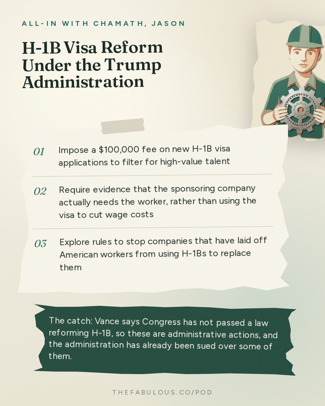 H-1B Visa Reform Under the Trump Administration — All-In with Chamath, Jason, Sacks & Friedberg: JD Vance on AI, Entitlement Fraud, Iran War, Israel, H-1B Abuse & the Midterms