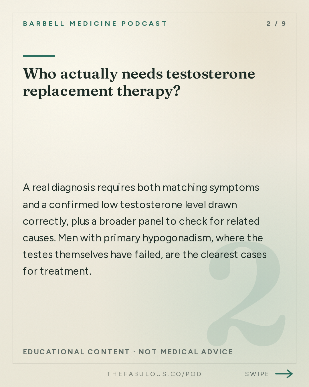 Who actually needs testosterone replacement therapy? — Barbell Medicine Podcast: Who Needs Testosterone, and Who's Not Getting It I Signal Episode 4