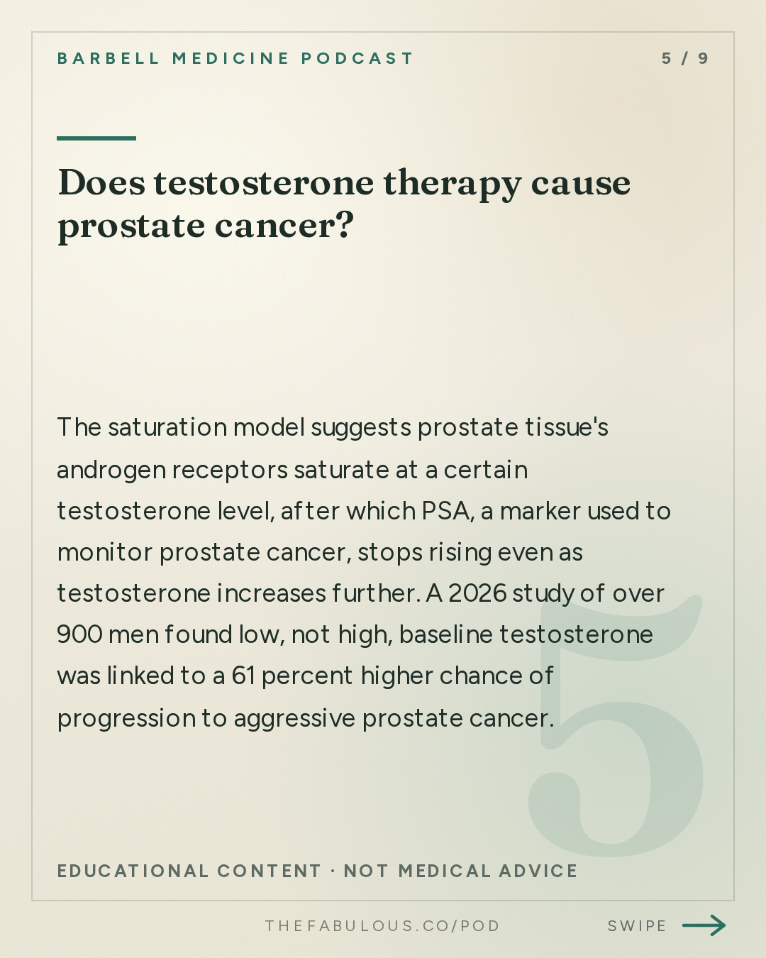Does testosterone therapy cause prostate cancer? — Barbell Medicine Podcast: Who Needs Testosterone, and Who's Not Getting It I Signal Episode 4