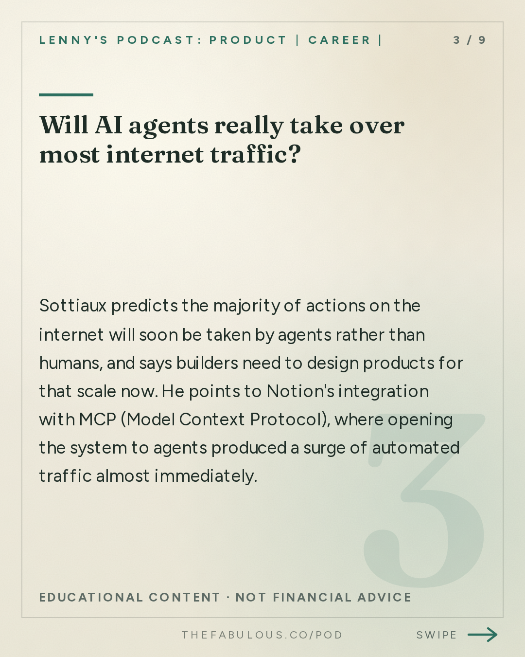 Will AI agents really take over most internet traffic? — Lenny's Podcast: Product | Career | Growth: OpenAI’s Head of ChatGPT: We’re entering a new era of AI (again) | Tibo Sottiaux