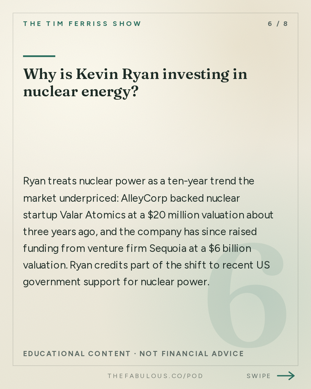 Why is Kevin Ryan investing in nuclear energy? — The Tim Ferriss Show: #884: How to Spot 10-Year Trends and Build Billion-Dollar Companies — Kevin Ryan of DoubleClick, MongoDB, Business Insider, and Many More