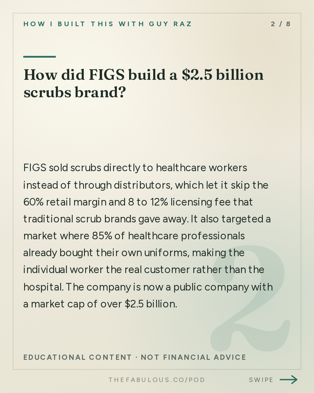 How did FIGS build a $2.5 billion scrubs brand? — How I Built This with Guy Raz: FIGS: Trina Spear and Heather Hasson. The $2.5 Billion Scrubs Brand That Investors Said Would Never Work