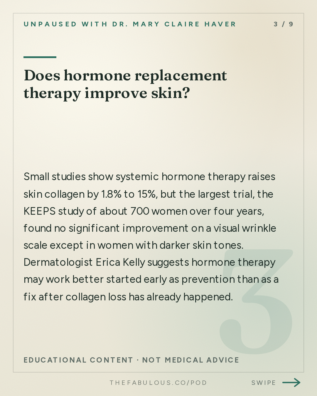 Does hormone replacement therapy improve skin? — unPAUSED with Dr. Mary Claire Haver: Menopause Skin Changes and the Science of Skincare