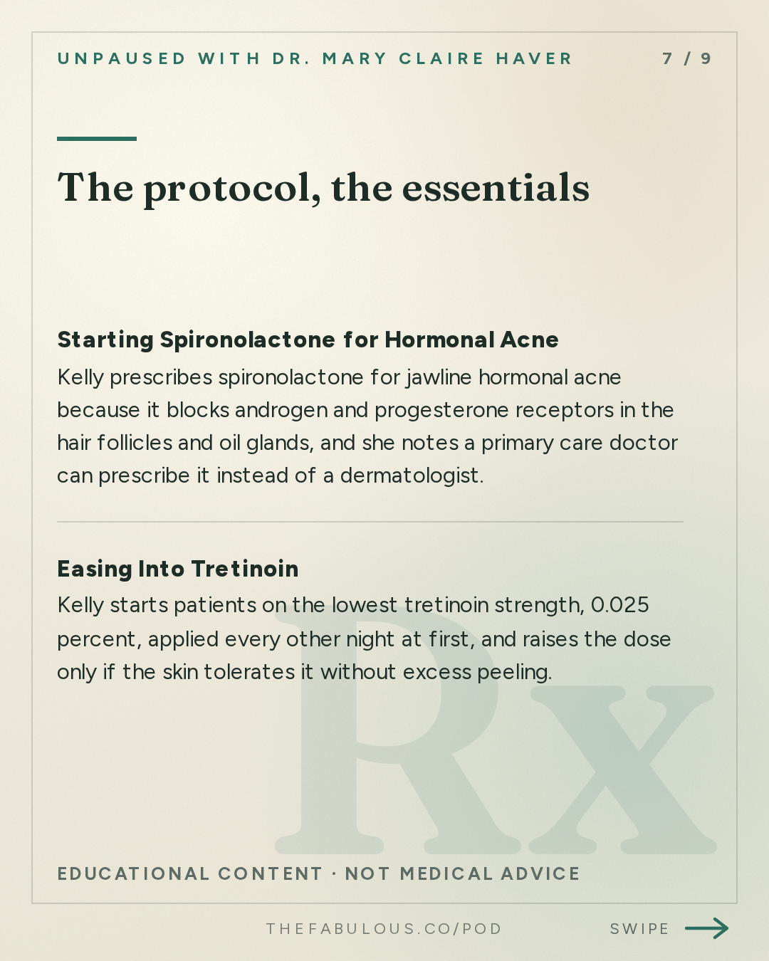 The protocol, the essentials — unPAUSED with Dr. Mary Claire Haver: Menopause Skin Changes and the Science of Skincare