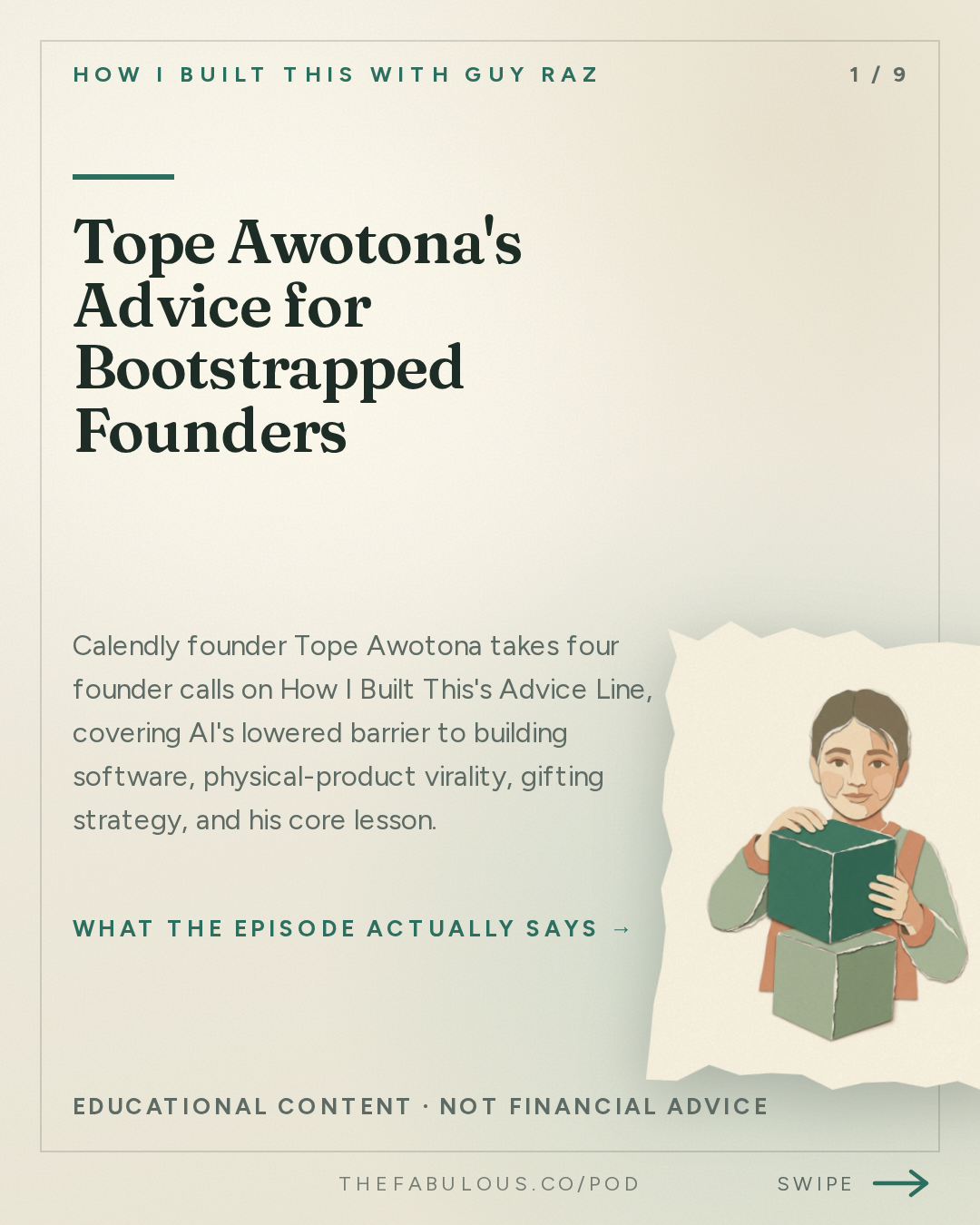 Tope Awotona's Advice for Bootstrapped Founders — How I Built This with Guy Raz: Advice Line with Tope Awotona of Calendly
