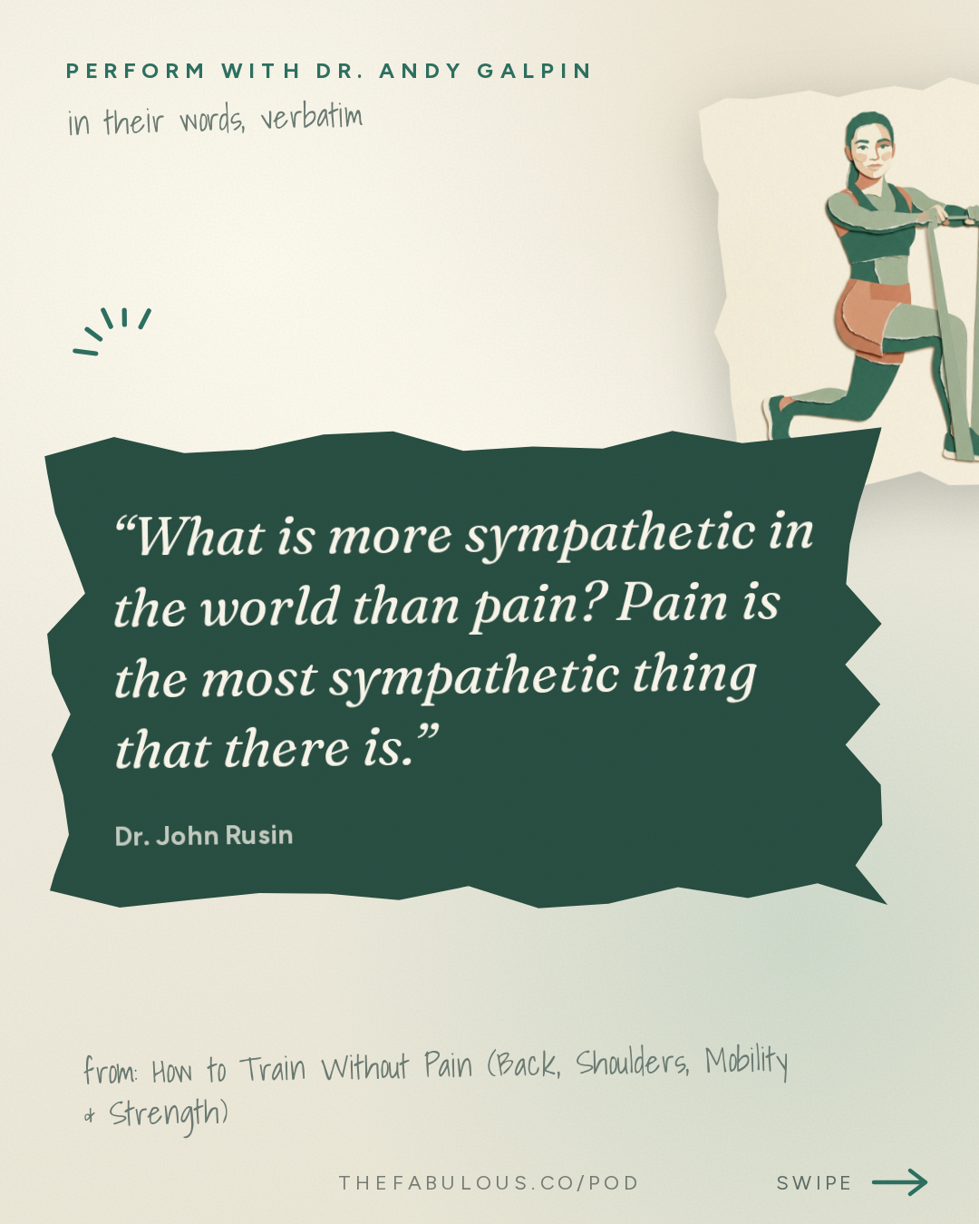 What is more sympathetic in the world than pain? Pain is the most sympathetic thing that there is. — Perform with Dr. Andy Galpin: How to Train Without Pain (Back, Shoulders, Mobility & Strength) | Dr. John Rusin