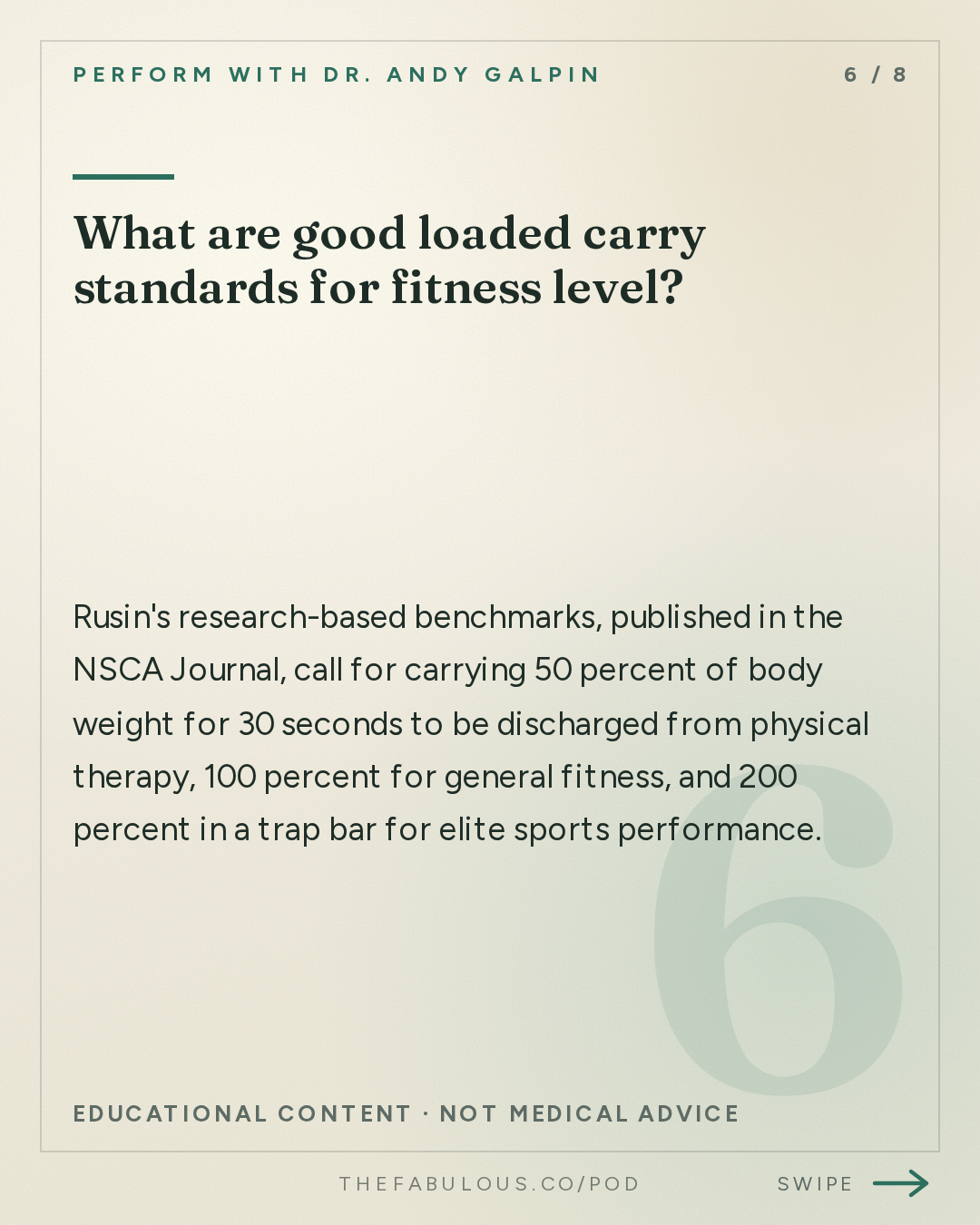 What are good loaded carry standards for fitness level? — Perform with Dr. Andy Galpin: How to Train Without Pain (Back, Shoulders, Mobility & Strength) | Dr. John Rusin