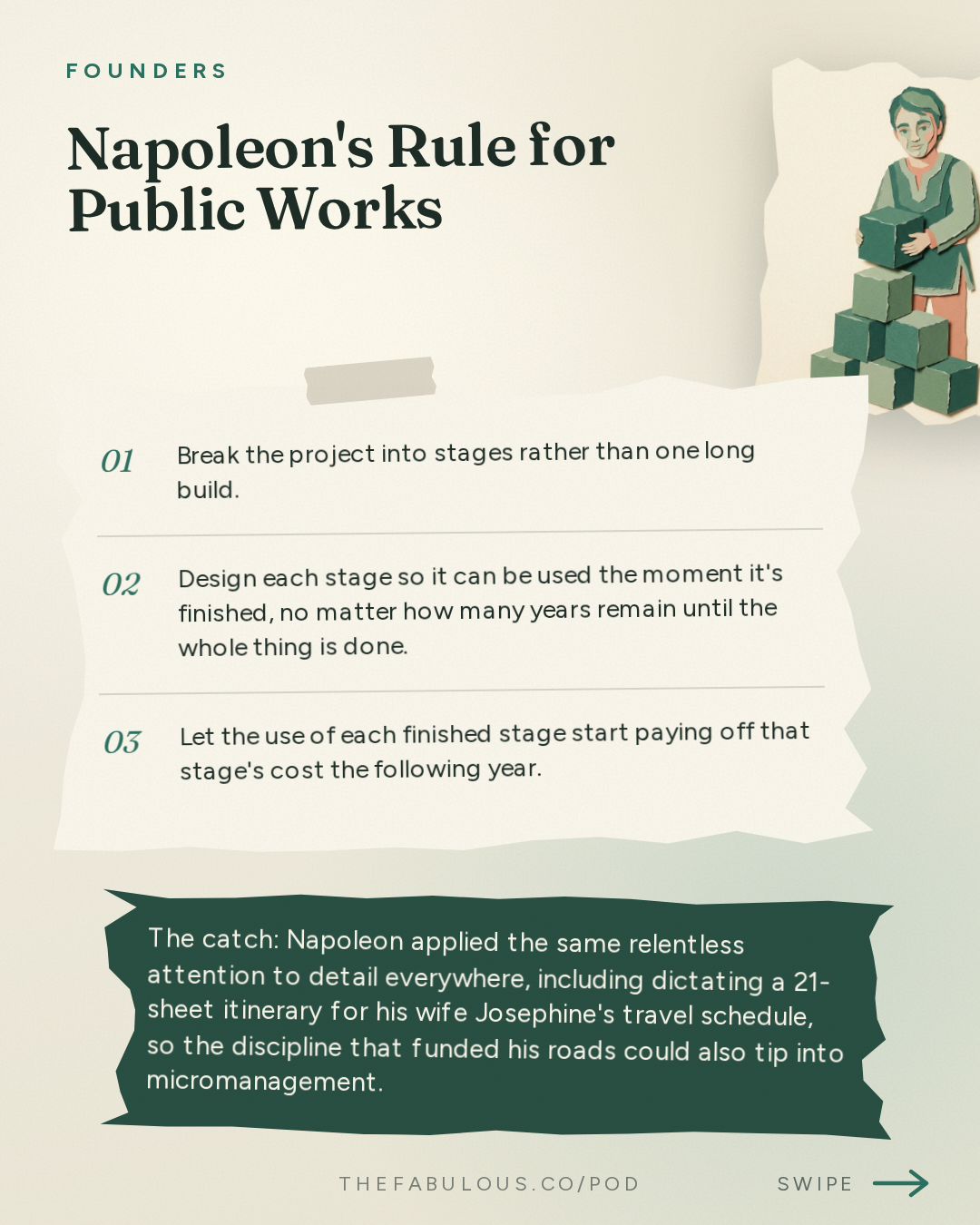 Napoleon's Rule for Public Works — Founders: #432 The Mind of Napoleon