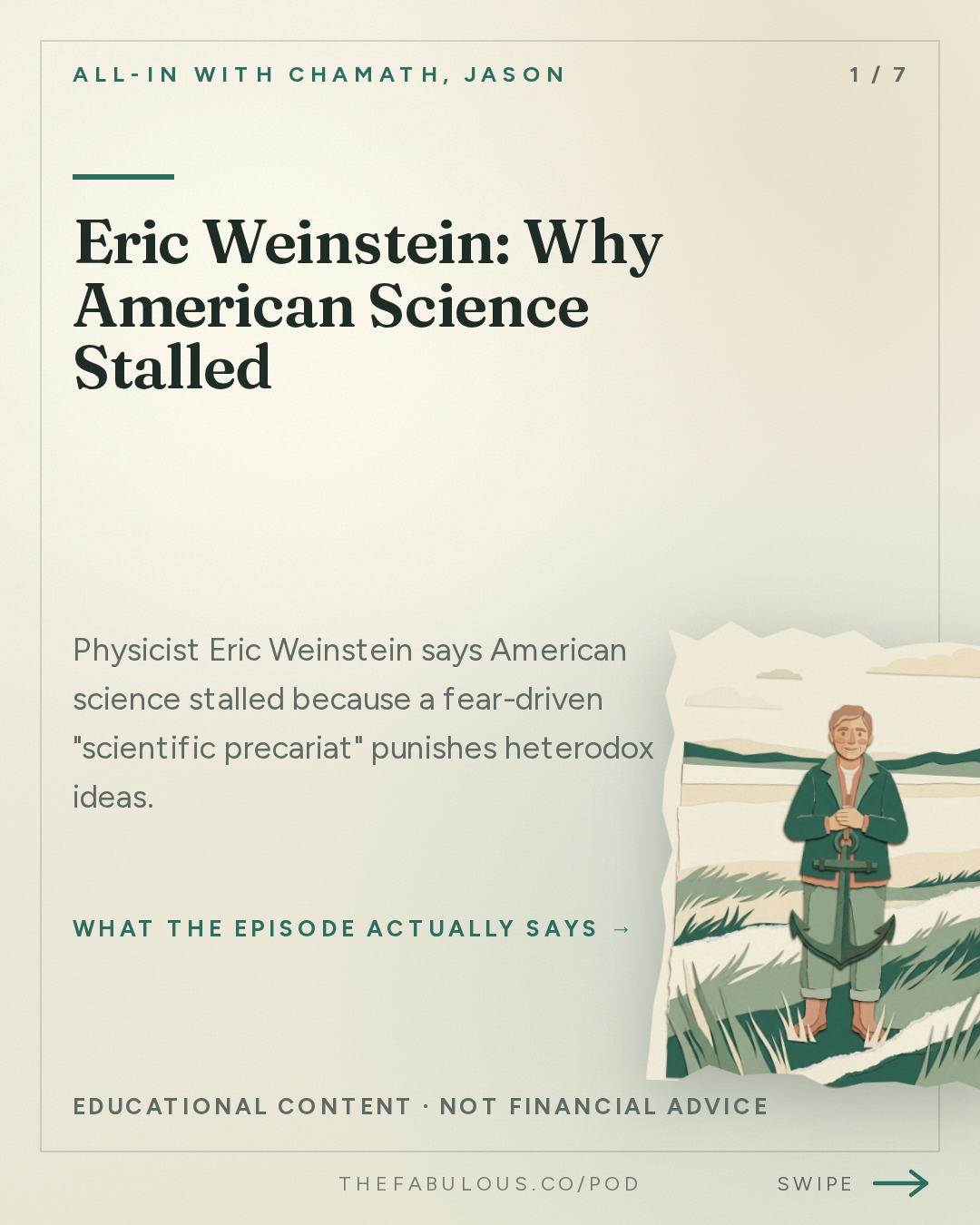 Eric Weinstein: Why American Science Stalled — All-In with Chamath, Jason, Sacks & Friedberg: Eric Weinstein: The Scientific Precariat, China's Brain Drain, Physics Stagnation, String Theory's Collapse & UAPs