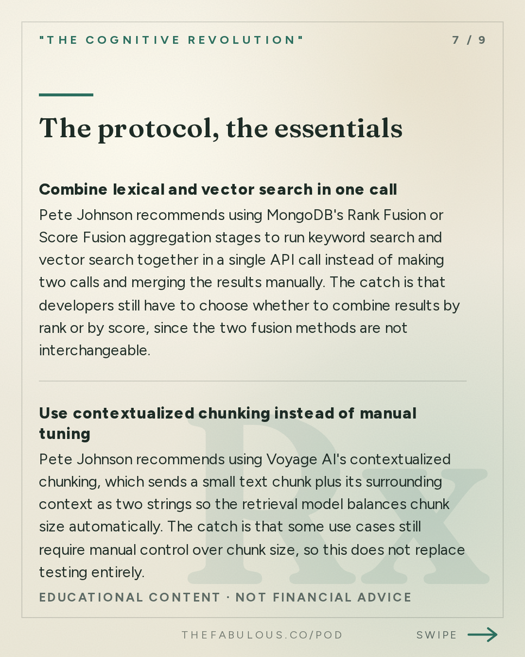 The protocol, the essentials — "The Cognitive Revolution" : Write, Change, Recall, Forget: MongoDB's Pete Johnson on How Retrieval Drives Agent Performance