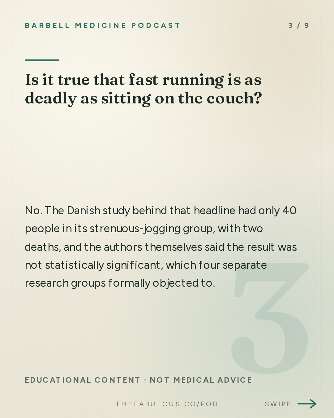 Is it true that fast running is as deadly as sitting on the couch? — Barbell Medicine Podcast: How Much Cardio Should You Do? How Much is Too Much?