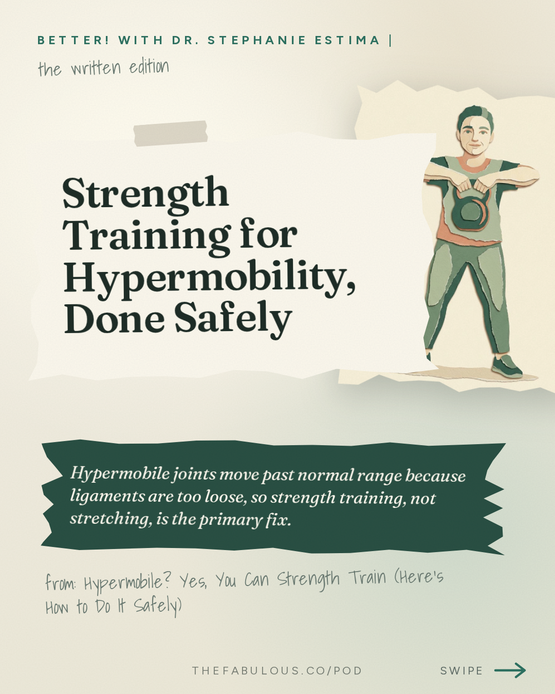 Strength Training for Hypermobility, Done Safely — BETTER! with Dr. Stephanie Estima | Strength, Body Composition & Perimenopause: Hypermobile? Yes, You Can Strength Train (Here's How to Do It Safely)