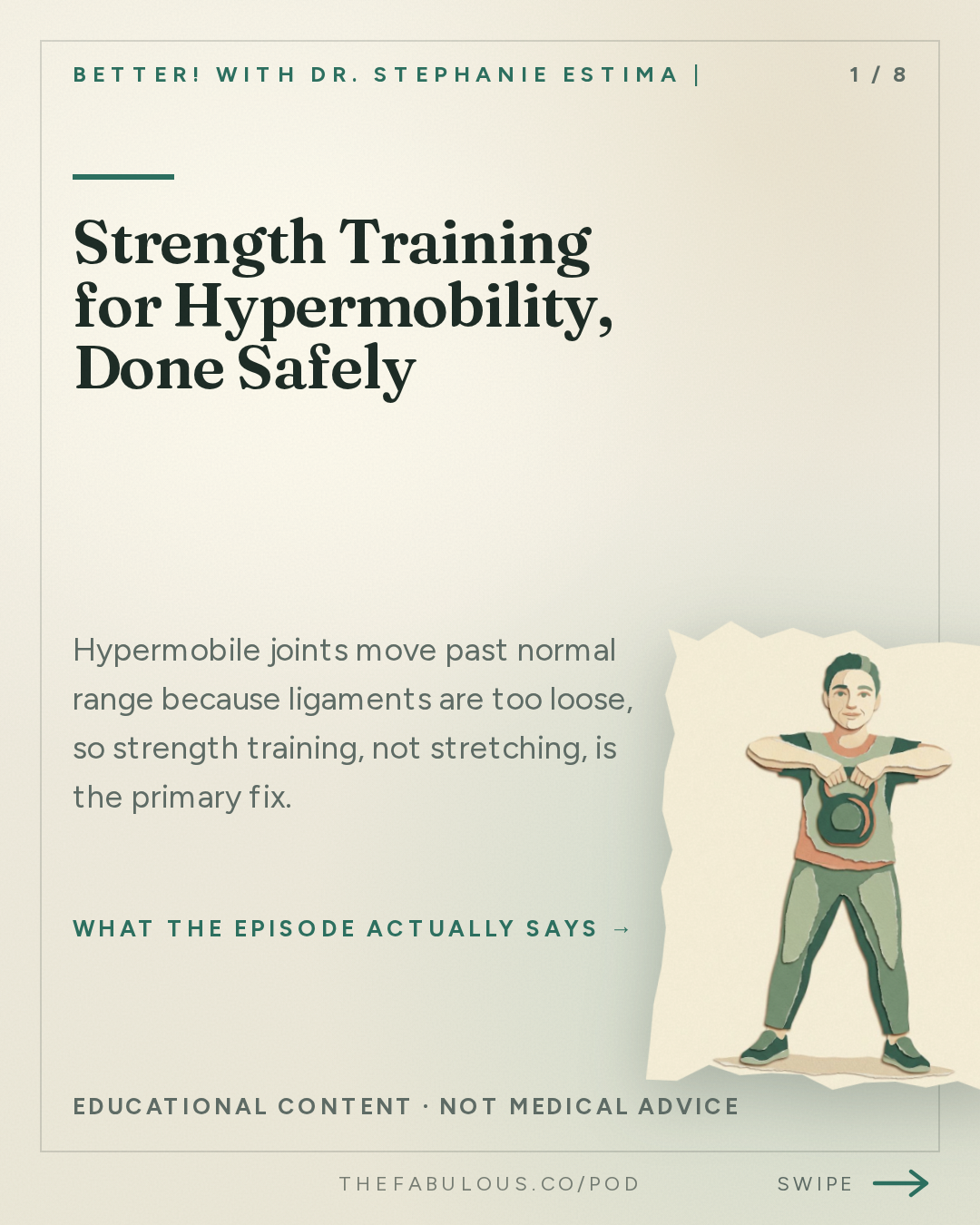 Strength Training for Hypermobility, Done Safely — BETTER! with Dr. Stephanie Estima | Strength, Body Composition & Perimenopause: Hypermobile? Yes, You Can Strength Train (Here's How to Do It Safely)