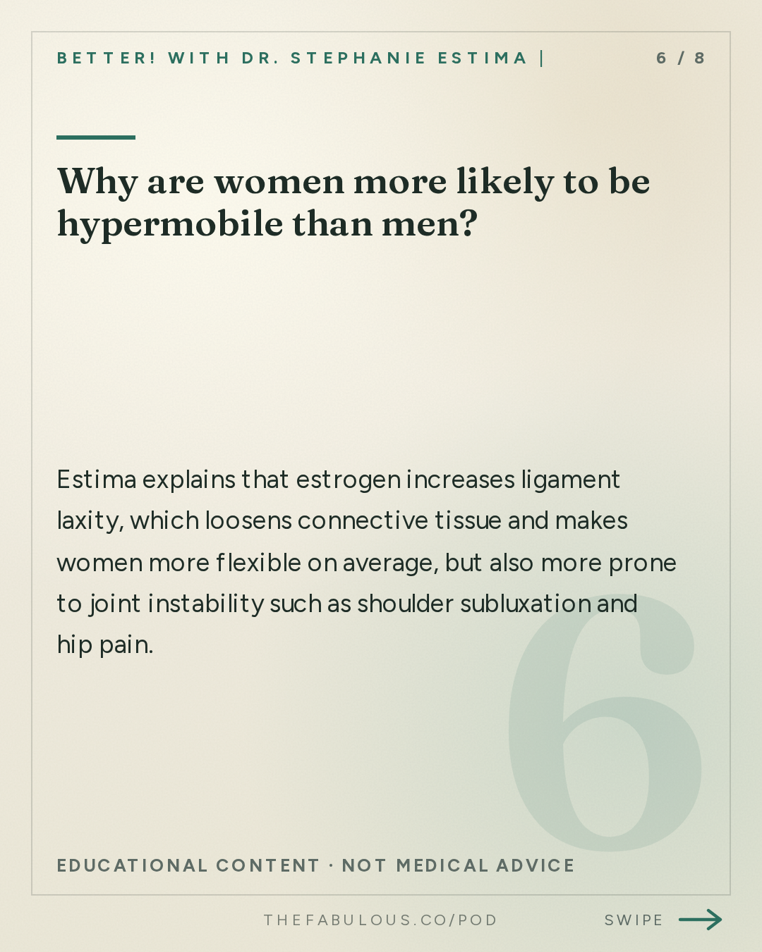 Why are women more likely to be hypermobile than men? — BETTER! with Dr. Stephanie Estima | Strength, Body Composition & Perimenopause: Hypermobile? Yes, You Can Strength Train (Here's How to Do It Safely)