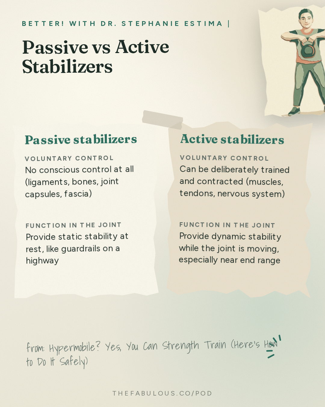 Passive vs Active Stabilizers — BETTER! with Dr. Stephanie Estima | Strength, Body Composition & Perimenopause: Hypermobile? Yes, You Can Strength Train (Here's How to Do It Safely)